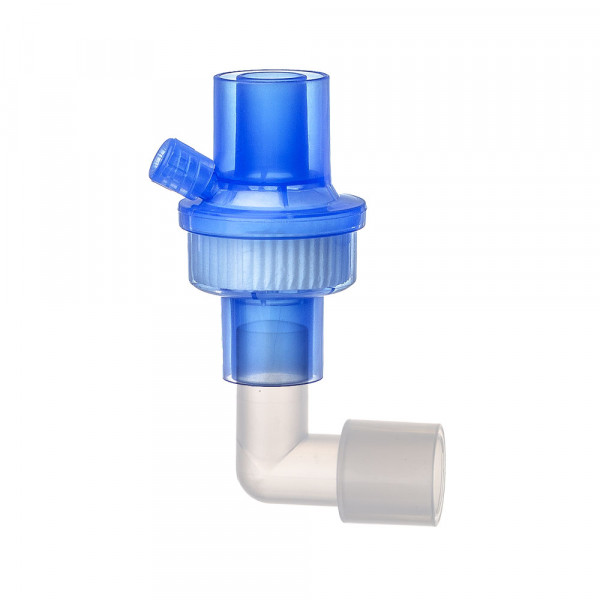 Breathing Filters. HMEF. Bacterial-Viral. Pediatric. Angled connector